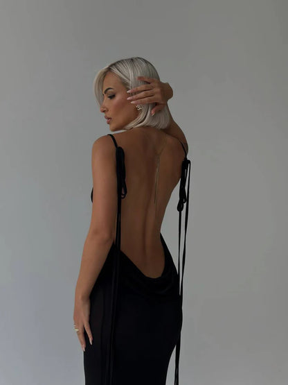 Sarah I Serenity Backless Maxi Dress