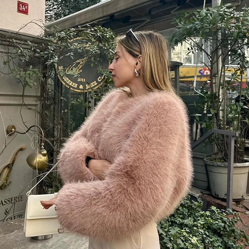 Evelyn™ Luxe Gradient Faux Fur Jacket